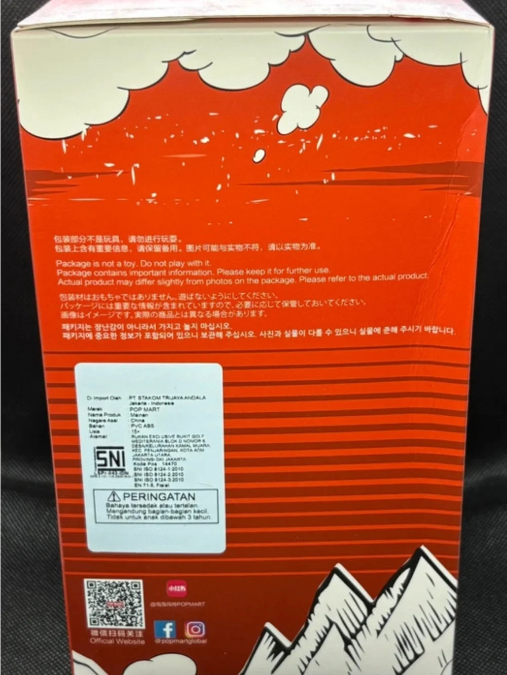 Pop Mart authentic LaBuCoca-Cola Red & White “The Monsters” Vinyl Face.